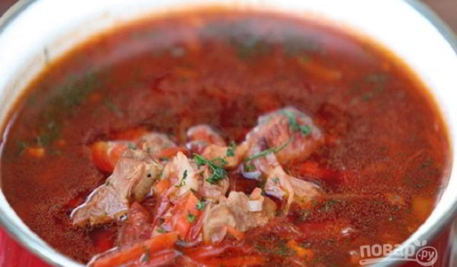 Рецепт борщ княжеский