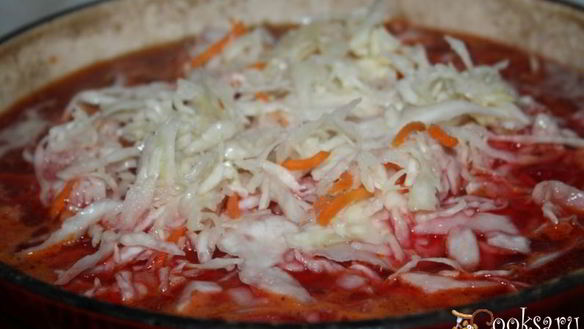 ШАГ 5. борщ на свиной лопатке с квашеной капустой