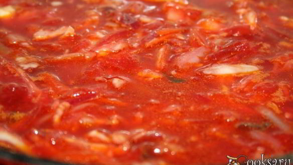 ШАГ 6. борщ на свиной лопатке с квашеной капустой