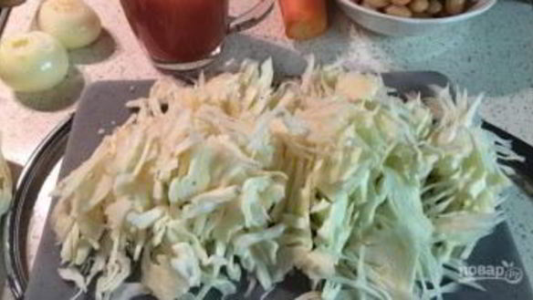 ШАГ 3. борщ постный с фасолью