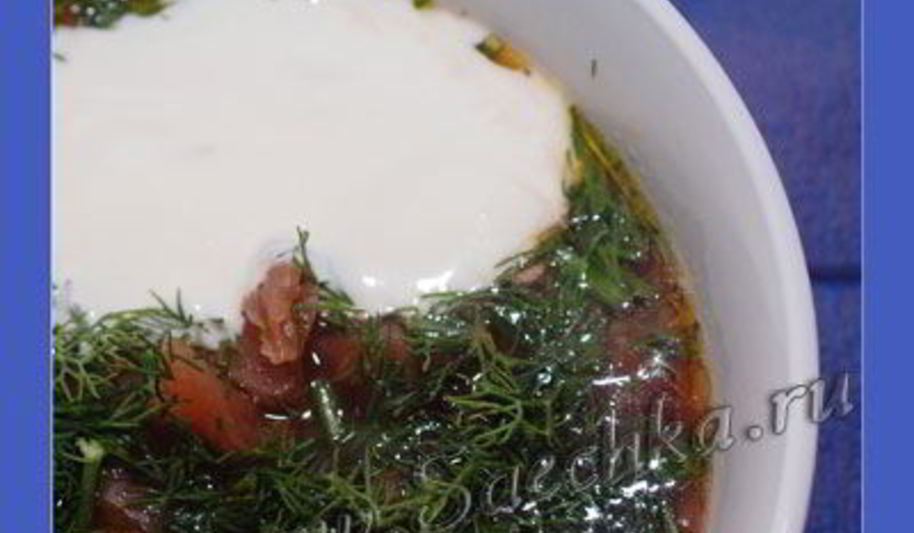 Рецепт борщ постный с грибами