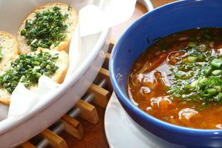 Борщ с белыми грибами