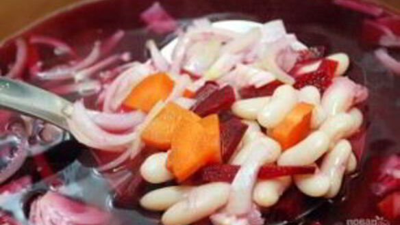 ШАГ 2. борщ с фасолью без мяса