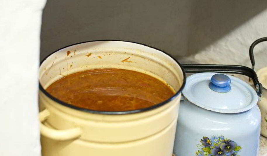 Рецепт борщ с фасолью и капустой