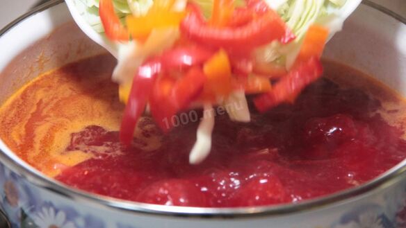 ШАГ 15. борщ с фасолью и курицей