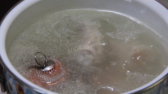 ШАГ 3. борщ с фасолью и курицей