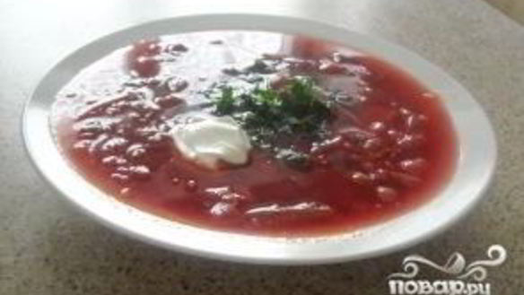 ШАГ 6. борщ с фасолью