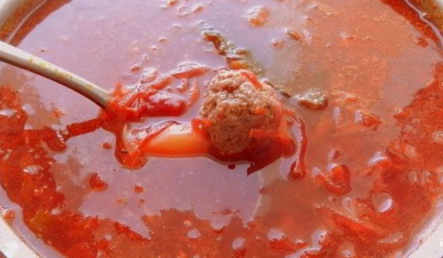 Рецепт борщ с фрикадельками