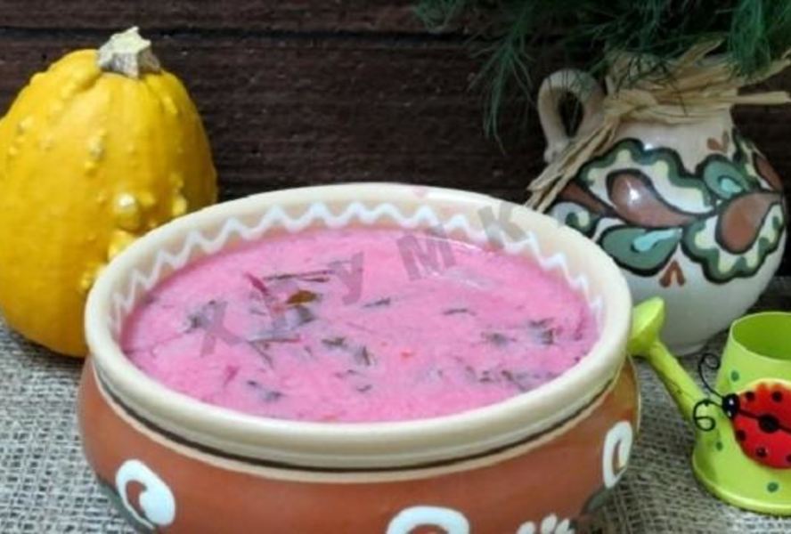 Борщ с грибами и черемшой