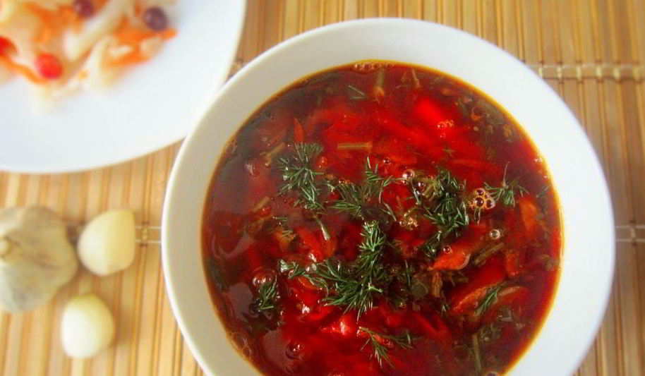 Рецепт борщ с грибами и квашеной капустой