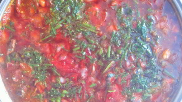 ШАГ 6. борщ с грибами и квашеной капустой