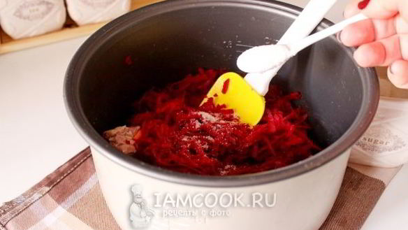 ШАГ 7. борщ с кислой капустой в мультиварке