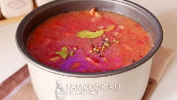 ШАГ 11. борщ с кислой капустой в мультиварке