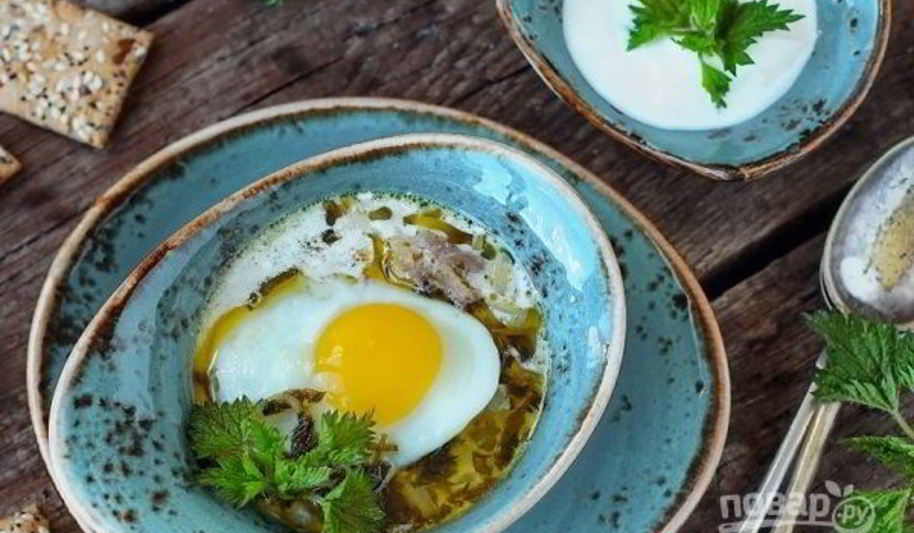 Рецепт борщ с крапивой