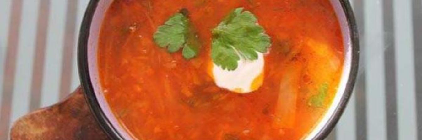 Борщ с курицей в мультиварке