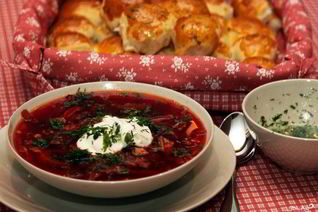 Борщ с мясом