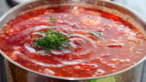 ШАГ 9. борщ с мясом