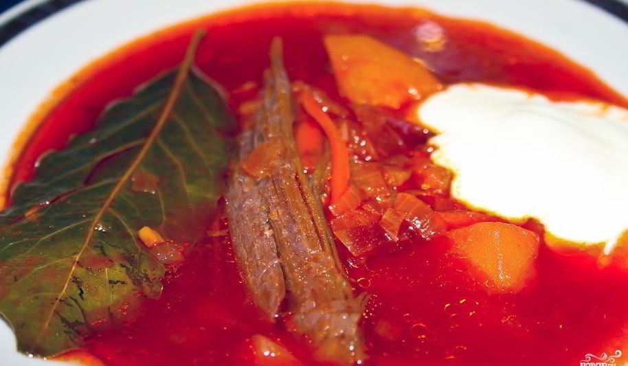 Рецепт борщ с сосисками