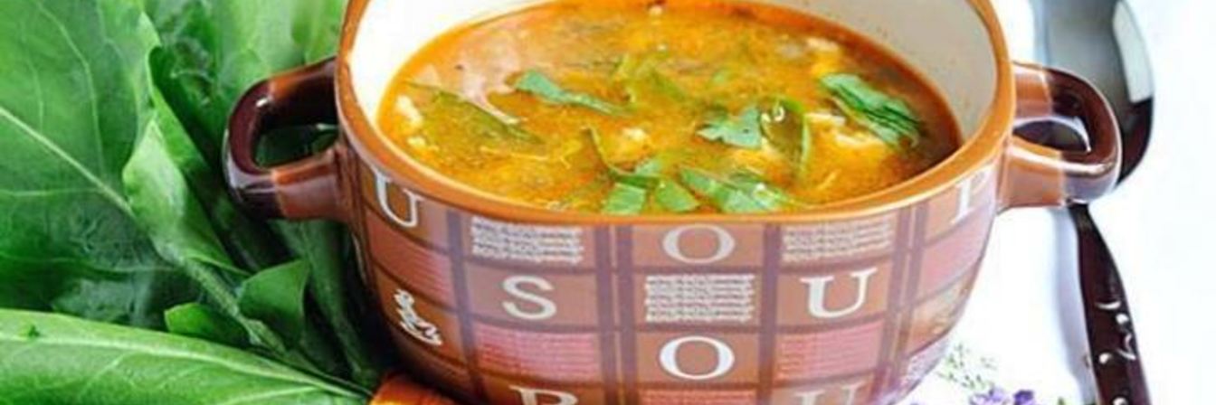 Борщ с яйцом и со щавелем