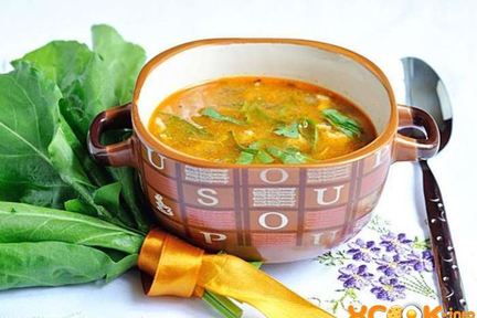 Борщ с яйцом и со щавелем