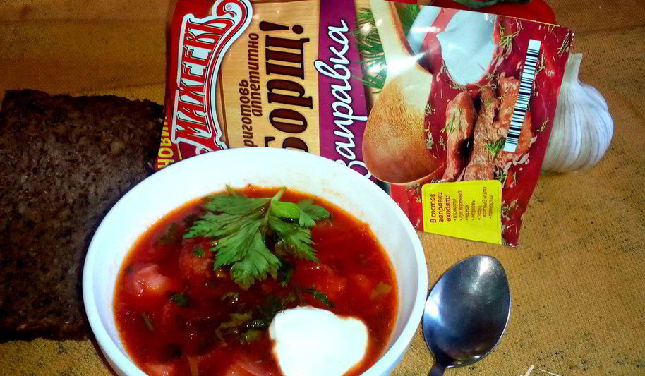 Рецепт борщ с заправкой