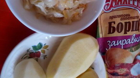 ШАГ 3. борщ с заправкой