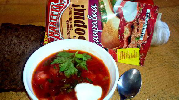 ШАГ 8. борщ с заправкой