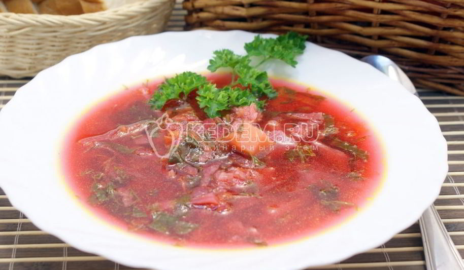 Рецепт борщ со щавелем