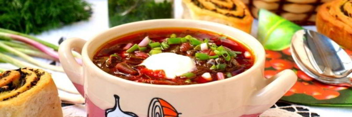 Борщ со шпинатом