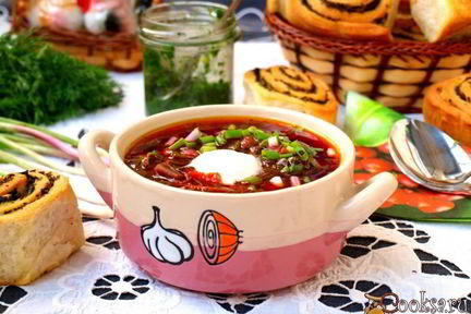 Борщ со шпинатом