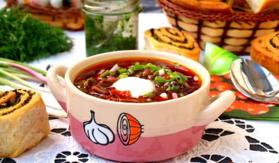 Рецепт борщ со шпинатом