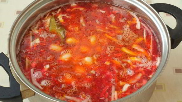 ШАГ 5. борщ со шпинатом