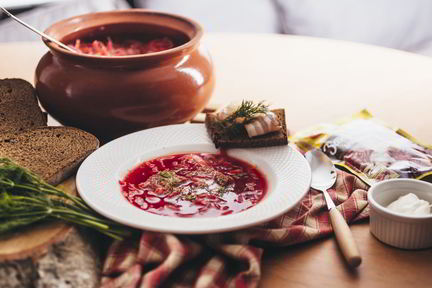 Борщ в горшочке