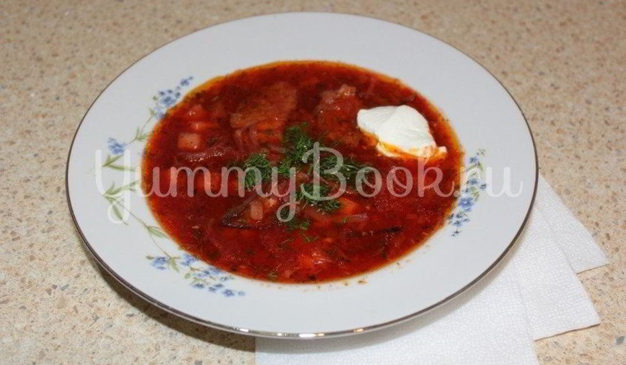 Рецепт домашний борщ с говядиной