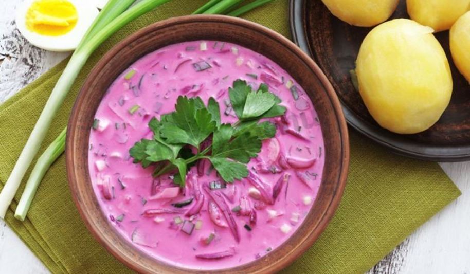 Рецепт холодный борщ на кефире