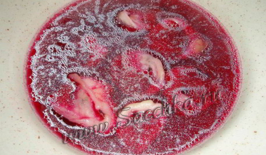 Рецепт квашеный борщ с ушками