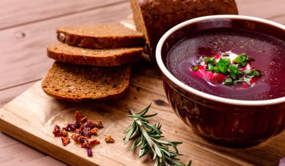 Рецепт летний борщ с ботвой