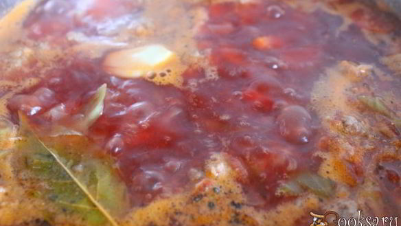 ШАГ 6. летний борщ с молодой капустой и фрикадельками