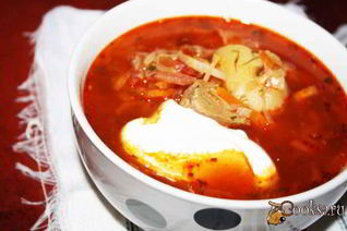 Наваристый борщ с индейкой