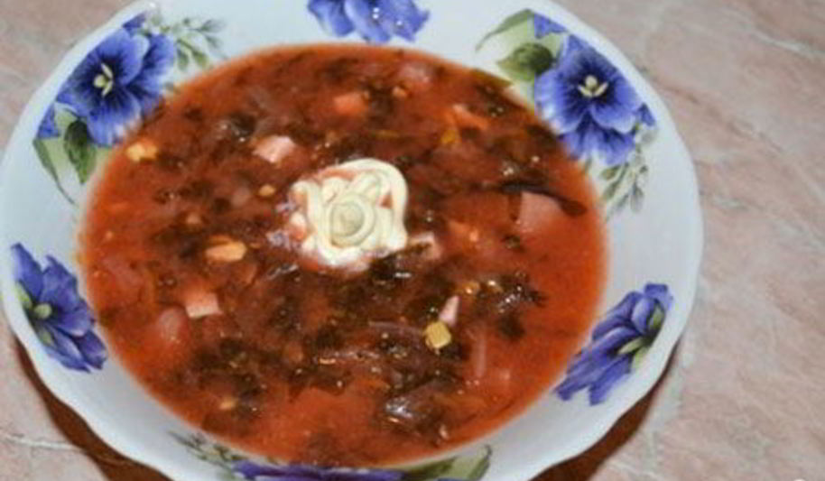 Рецепт постный борщ со щавелем