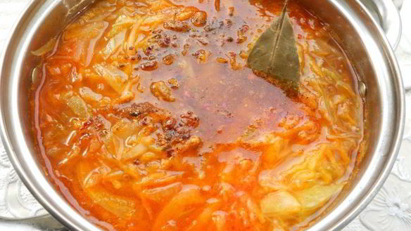 ШАГ 5. постный летний борщ без мяса