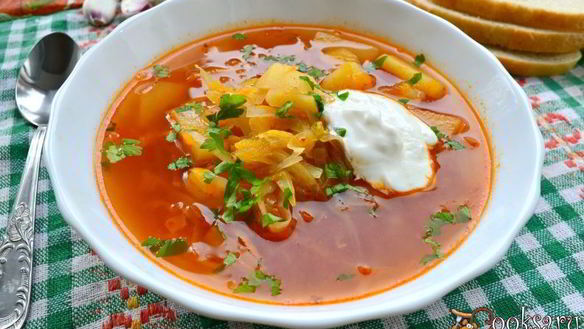 ШАГ 6. постный летний борщ без мяса