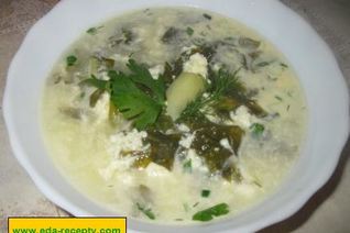 Вкусный щавелевый борщ холодный