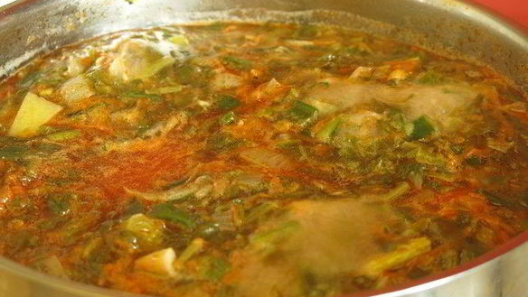 ШАГ 18. зеленый борщ с судаком