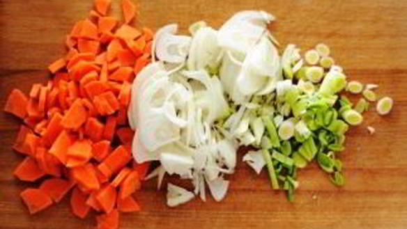 ШАГ 2. чечевичный суп с курицей