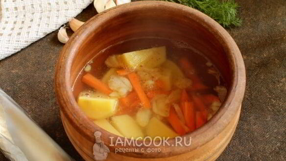 ШАГ 7. чесночный суп в духовке