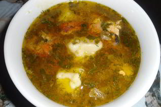 Суп с клецками