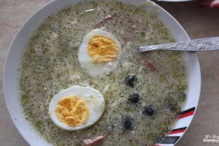 Суп с яйцом