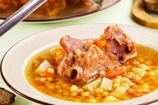 Гороховый суп с копченостями