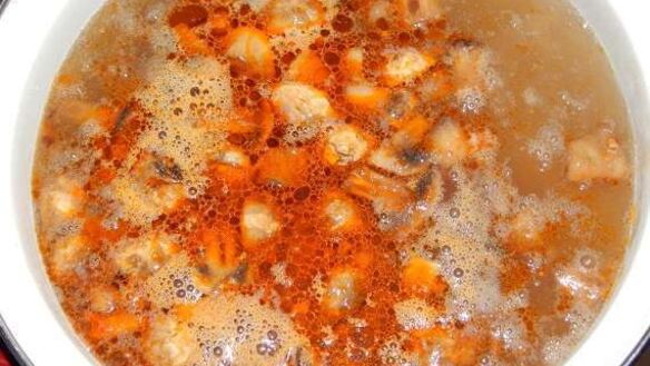 ШАГ 9. гречневый суп с грибами